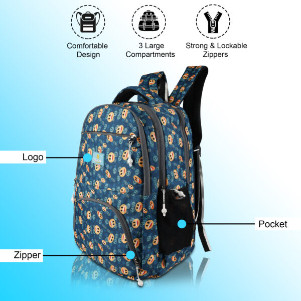 51 L Laptop Backpack Office Men and Women with Padded Laptop Compartment School Bags  (Multicolor) - Image 2