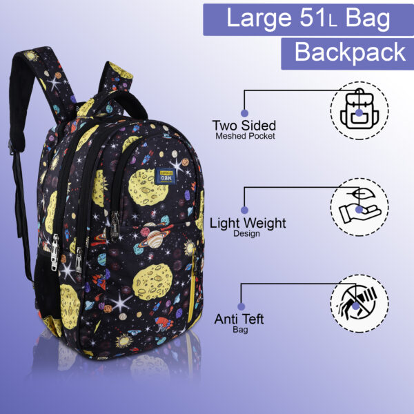 51 L Laptop Backpack Office Men and Women with Padded Laptop Compartment School Bags  (Multicolor)