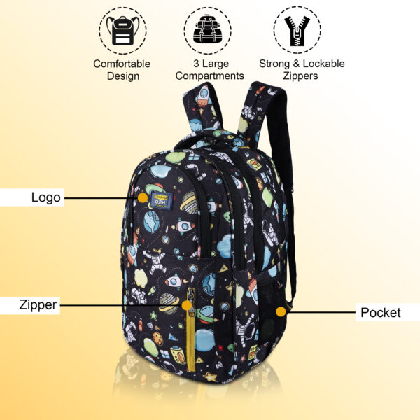 51 L Laptop Backpack Office Men and Women with Padded Laptop Compartment School Bags  (Multicolor) - Image 2